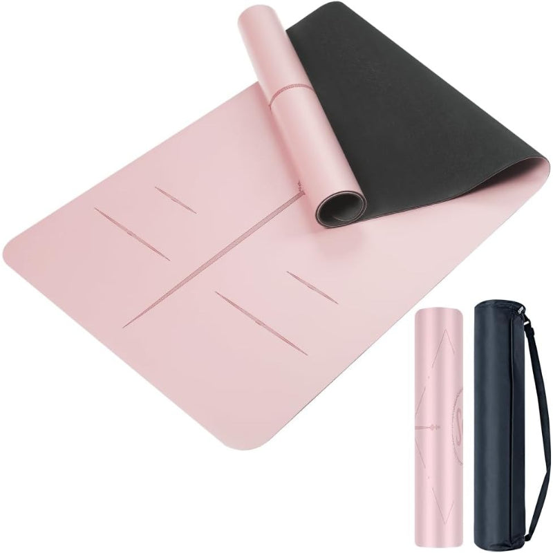 5mm Natural Rubber Non Slip Yoga Mat with Bag