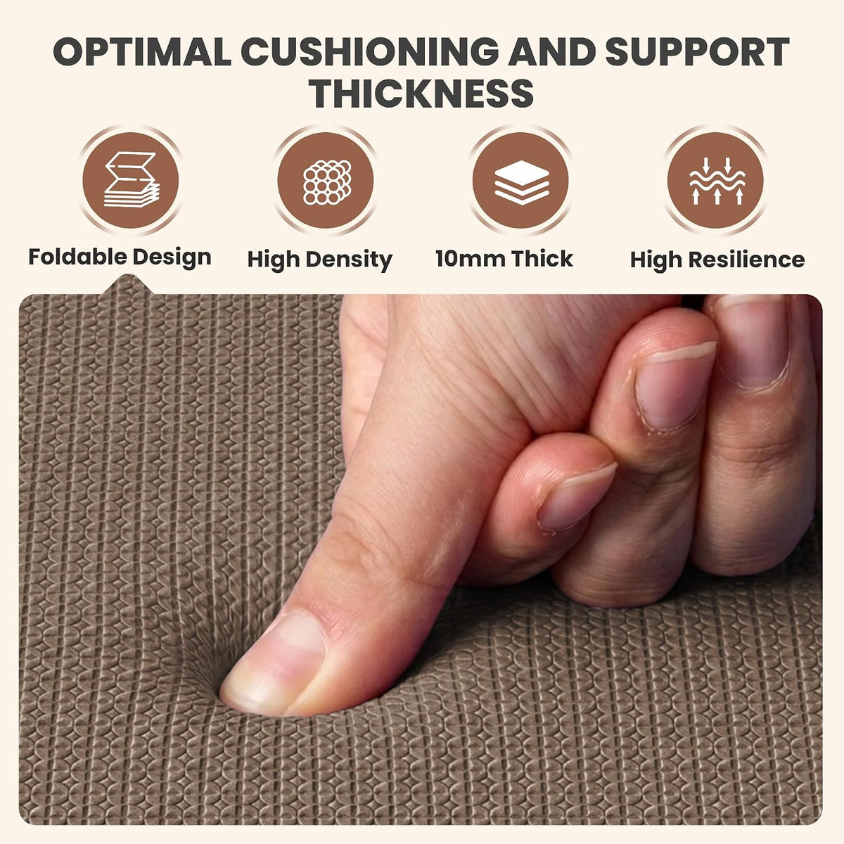 10mm Extra Thick Foldable Yoga Mat