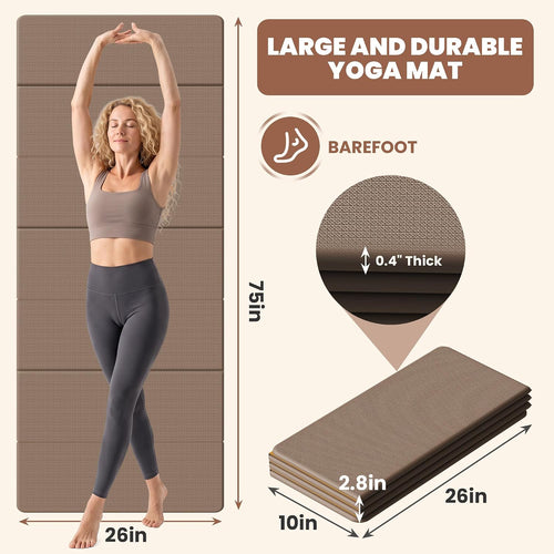 10mm Extra Thick Foldable Yoga Mat