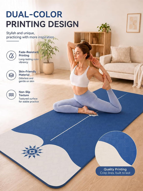 10mm Non Slip Yoga Mat 73"x28"