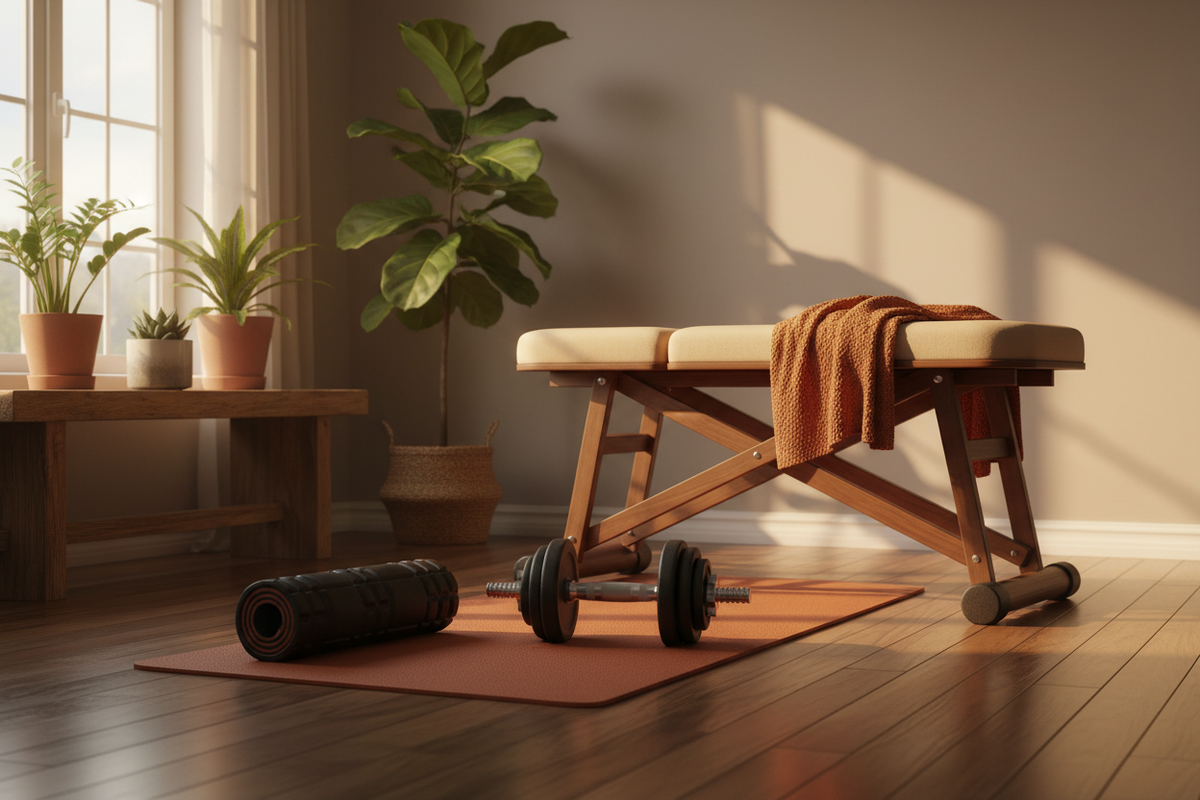 Cozy Home Gym Scene